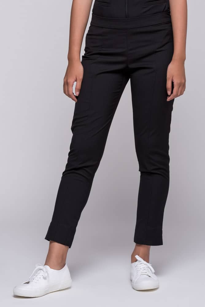 Ladies' crop pants black trousers