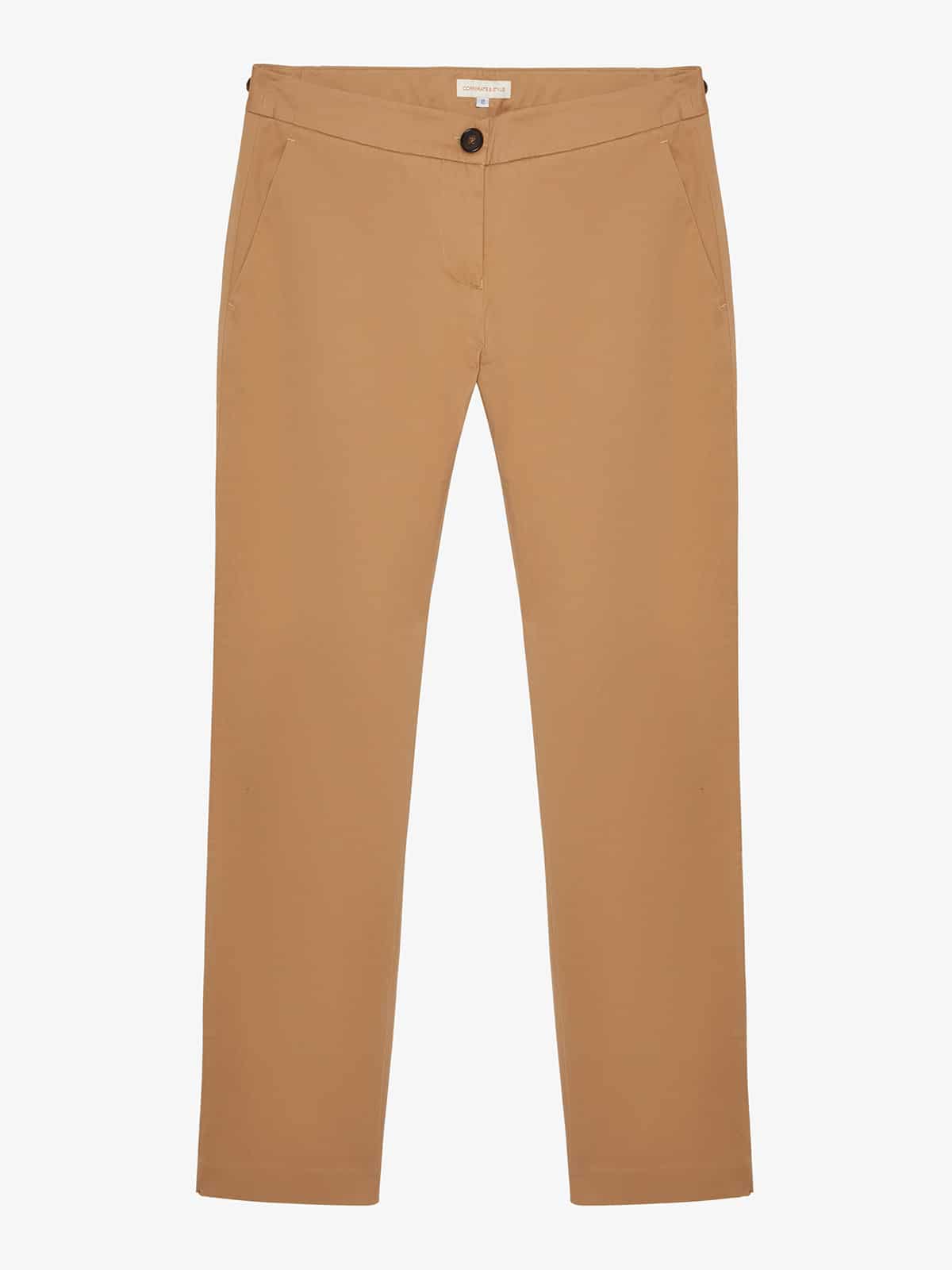 Natural Drumohr Synthetic Trouser in Camel Womens Clothing Trousers Slacks and Chinos Straight-leg trousers 